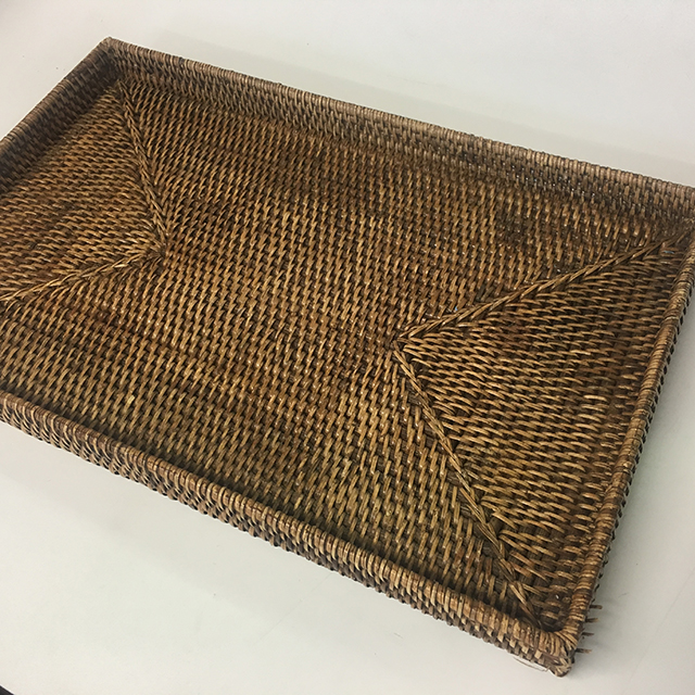 TRAY, Wicker Or Rattan - Large